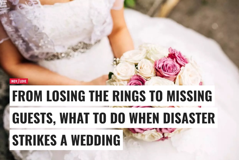 What to do when disaster strikes a wedding