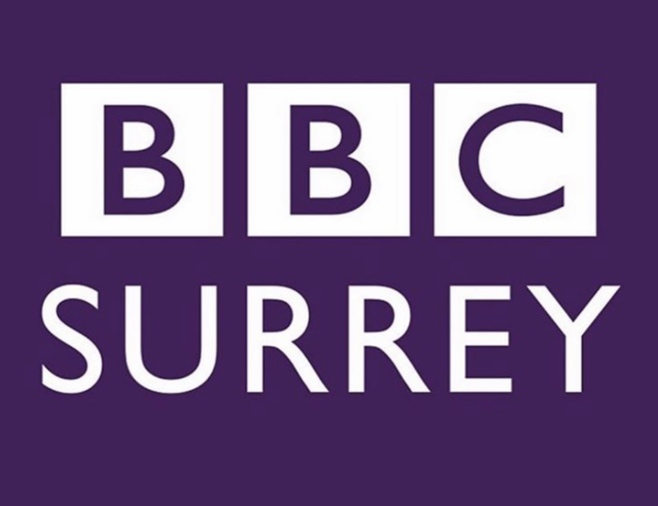 Dennie  chatting with Nicky Patrick on BBCSurrey