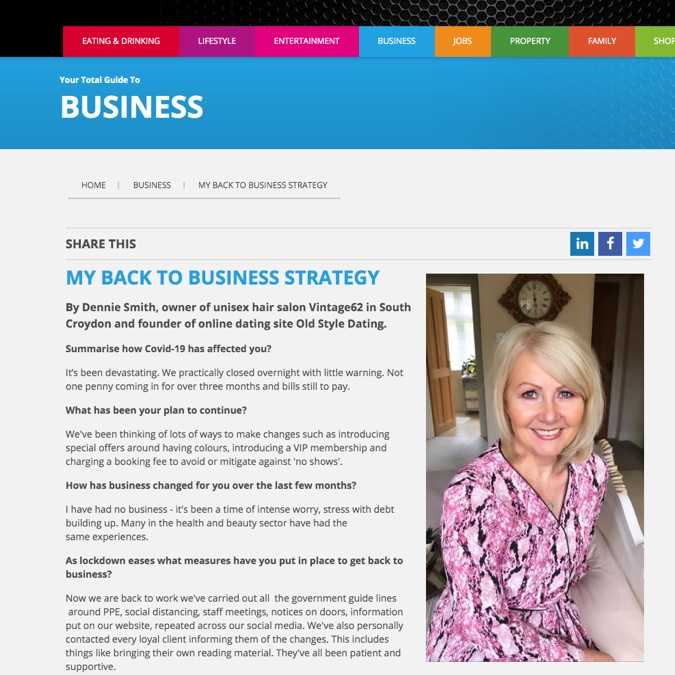 Dennie’s Back to Business Strategy